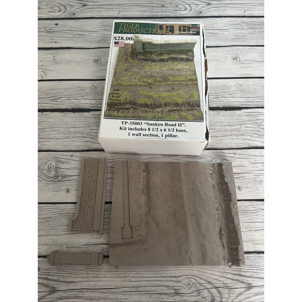 Tiger Productions Dioramics Resin Base "Sunken Road II" 1/35 Scale